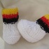 Strickanleitung  Babyschuhe ohne Nadelspiel- von 0-6 Monate tragbar, perfekt für Anfänger