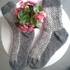 Socken Rautenmuster