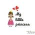 Stickdatei/ Stickmotiv "Prinzessin - My little princess" Pes Format (Deco, Brother, Babylock) 