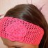 Crochet headband with loin crochet technique