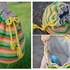 - FUNNY STRIPES -  Sommer Rucksack, toll für Wollreste, häkeln und nähen mit vielen Variationen