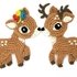 Deer Crochet Applique Pattern