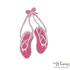 Stickdatei "Ballettschuhe" Pes Format (Deco, Brother, Babylock) 