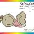 Stickdatei "Baby / Mädchen" Pes Format (Deco, Brother, Babylock) 