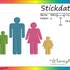 Stickdatei "Familie" Pes Format (Deco, Brother, Babylock) 