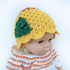 Crochet Pattern Yellow girls hat