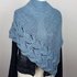 Knitting pattern shawl "Jeans"