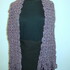 Double V Shell Scarf with Scalloped Edges