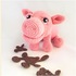 A nice pattern of a cute pig, clearly described with photos in Dutch, Deutsch and English US-terms