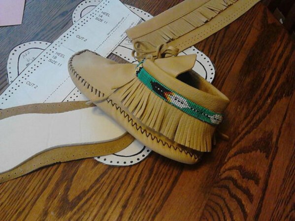 Make your own Moccasins - DIY Leather Moccasin Craft Project - Men