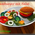 Hamburger mit Salatbeilage, Häkelanleitung