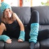 Winter-Set aus Haube, Stulpen und Legwarmers