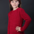 Charmeine - Cable Jumper for Girls, Sizes 116-140 (EU) resp. 6-10 (US)