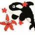 Orca Whale crochet Applique Pattern