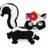 Skunk Crochet Applique Pattern