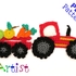 Tractor crochet Applique Pattern