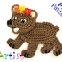 Bear Crochet Applique Pattern