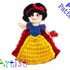 Snow White Crochet Applique Pattern