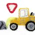 Bulldozer Loader crochet Applique Pattern