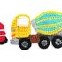 Cement mixer truck Crochet Applique Pattern