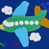 Airplane 2 crochet Applique Pattern