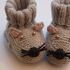 Babyschuhe Maus, gestrickt,