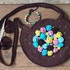 Flower Bag and Bracelet - crochet pattern with embroidery 