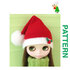 Santa"s Hat for Blythe Doll, Pullip Pattern