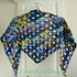 Ocean Beach - triangular shawl - crochet