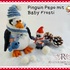 Pinguin Pepo mit Baby Frosti - knuddelige Winterdeko 