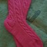 Socken Gr. 37/38 mit Zopfmuster