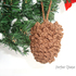 Crochet pinecone for Christmas decoration Christmas hanging ornaments Fircone