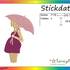 Stickdatei "schwangere Frau" Pes Format (Deco, Brother, Babylock) 