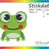 Stickdatei "Frosch" Pes Format (Deco, Brother, Babylock) 