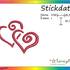 Stickdatei "Hearts - Love - Herzen" Pes Format (Deco, Brother, Babylock) 