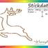 Stickdatei "Reh - Deer" Pes Format (Deco, Brother, Babylock) 