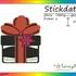 Stickdatei "Geschenk" Pes Format (Deco, Brother, Babylock) 