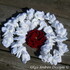 "Dahlia". Ruffle scarf and brooch crochet pattern 030