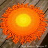 The Sun rug/chair seat cushion crochet pattern 056