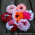 Plain or ripple border ruffle scrunchie crochet pattern  001