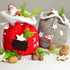 - X-MAS BAG - 2er Set Nikolaus- oder Weihnachtssäckchen, zum Gestalten, Befüllen und Verschenken, super für Restgarne