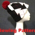 winter beanie hat with pom pom sewing pattern