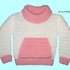 Häkelanleitung Pullover mit Bauchtasche Gr. 122/128