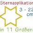 Sternapplikation in 11 Größen Stickdatei