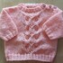 Anleitung Baby-Pullover rosa Gr. 68/74