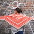 Tunisian Crochet Triangle Shawl Pattern "Peaches"