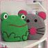 Tierkissen Maus & Frosch Häkeln