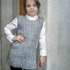 Knitted vest for girl pattern PDF