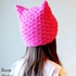 Cat Ears Hat Pattern, Pussy Hat Pattern, Kitten Ear Beanie