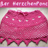 Süßer Sommer Poncho mit Herzchen